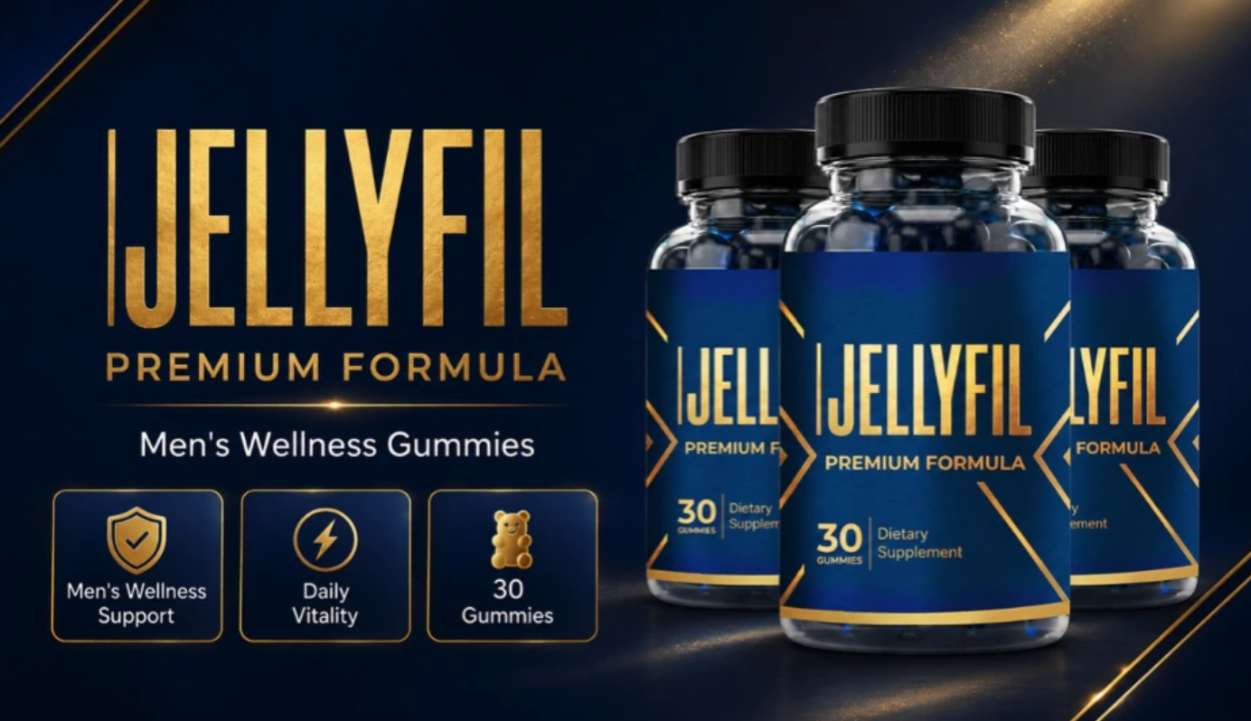 Jellyfil Gummies men's wellness support, daily vitality, 30 gummies